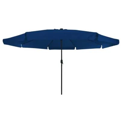 Umbrelă Grădină LED Albastru deschis - vidaXL
