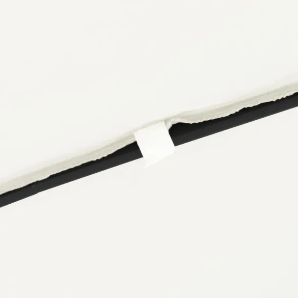 Umbrelă Pătrată Grădină 295x245 cm - Alb Nisipos | vidaXL