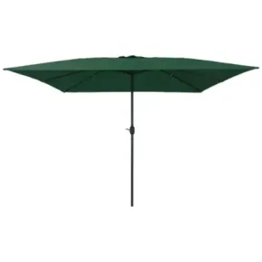 Umbrelă Pătrată Verde pentru Grădină 295x245 cm | vidaXL 2
