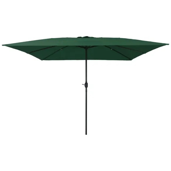 Umbrelă Pătrată Verde pentru Grădină 295x245 cm | vidaXL