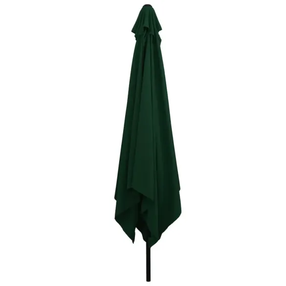 Umbrelă Pătrată Verde pentru Grădină 295x245 cm | vidaXL