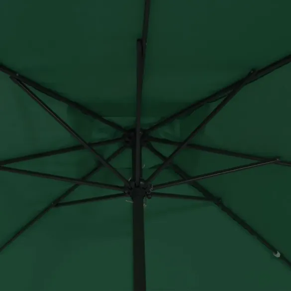 Umbrelă Pătrată Verde pentru Grădină 295x245 cm | vidaXL