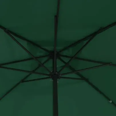 Umbrelă Pătrată Verde pentru Grădină 295x245 cm | vidaXL