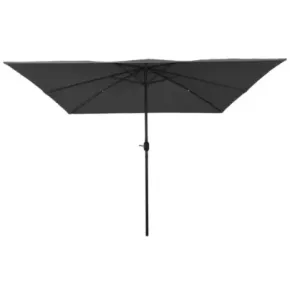 Umbrelă Grădină Pătrată 300x300cm Antracit - Livrare Gratuită