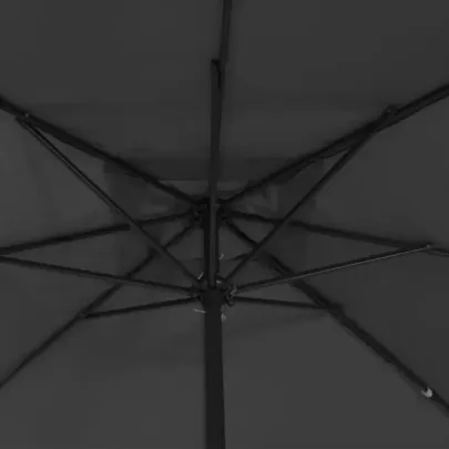 Umbrelă Grădină Pătrată 300x300cm Antracit - Livrare Gratuită