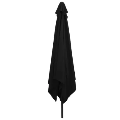 Umbrelă Hexagonală Grădină 295x245 cm Negru - vidaXL