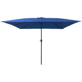 Umbrelă Pătrată 295x245 cm Albastru Azure | vidaXL 2