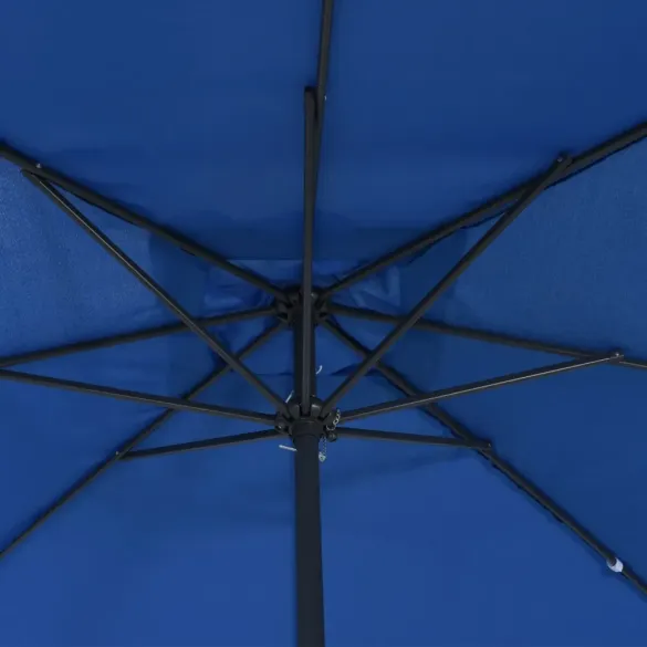 Umbrelă Pătrată 295x245 cm Albastru Azure | vidaXL