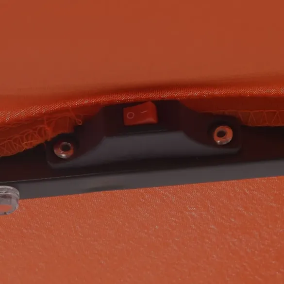 Umbră Pătrată cu LED pentru Exterior 3x3m Portocalie