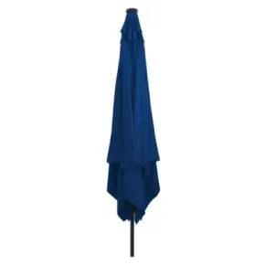 Umbrelă Grădină Pătrată cu LED 295x245 cm - Albastru Azure