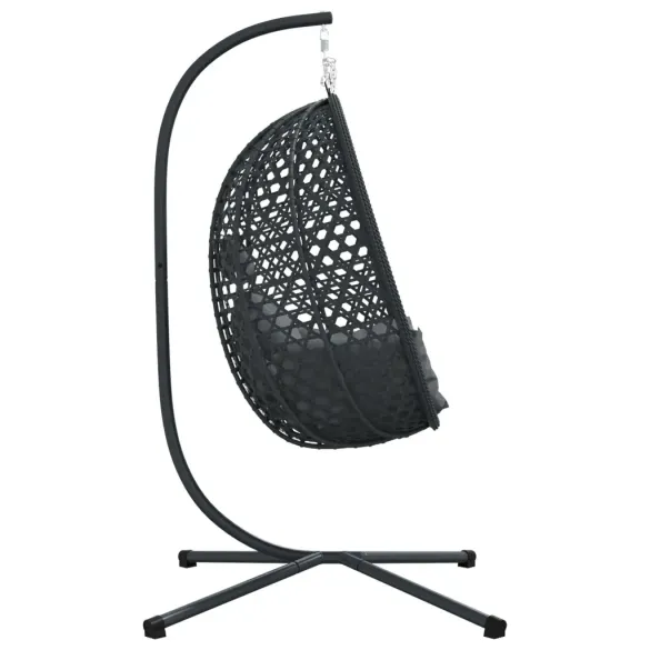 Scaun Ou Suspens Antracit Ratan Poli | vidaXL