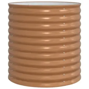 Pătuț Grădină Metal Aspect Lemn 80x80x81 cm - Livrare Gratuită 2