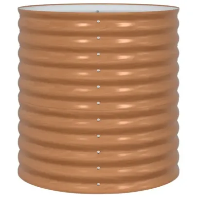 Pătuț Grădină Metal Aspect Lemn 80x80x81 cm - Livrare Gratuită