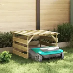 Garaj Lemn pentru Tractoare Robotizate | vidaXL