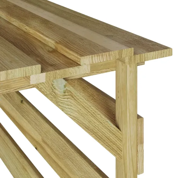 Garaj Lemn pentru Tractoare Robotizate | vidaXL