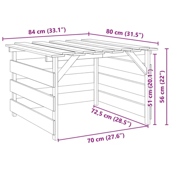 Garaj Lemn pentru Tractoare Robotizate | vidaXL