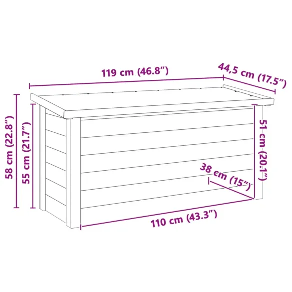 Cutie Depozitare Lemn pentru Grădină - Organizare Perfectă