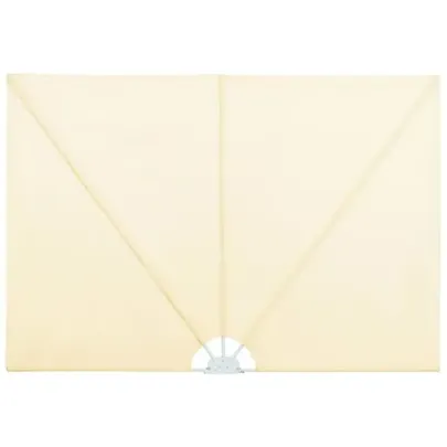 Copertină Laterală Pliabilă Terasă - Crem 400x200 cm