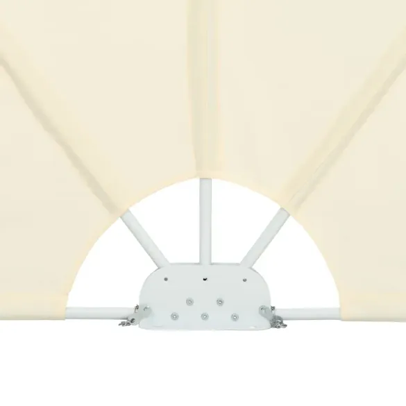 Copertină Laterală Pliabilă Terasă - Crem 400x200 cm