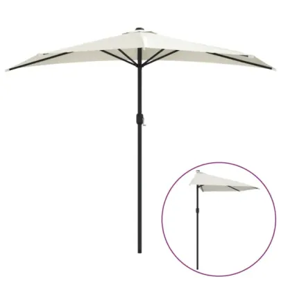 Umbrelă Balcon Aluminiu 270x144cm | Protecție UV | Livrare Gratuită