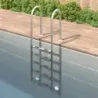 Scară Piscină Oțel Inoxidabil 304 | 5 Trepte Anti-Alunecare