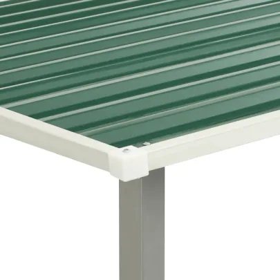 Șopron Grădină Metalic cu Uși Glisante - Depozitare Verde