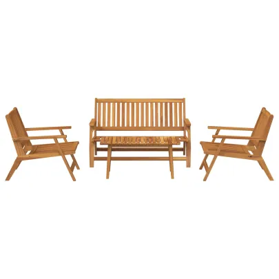 Set Masă Scaune Grădină Lemn Acacia | Livrare Gratuită