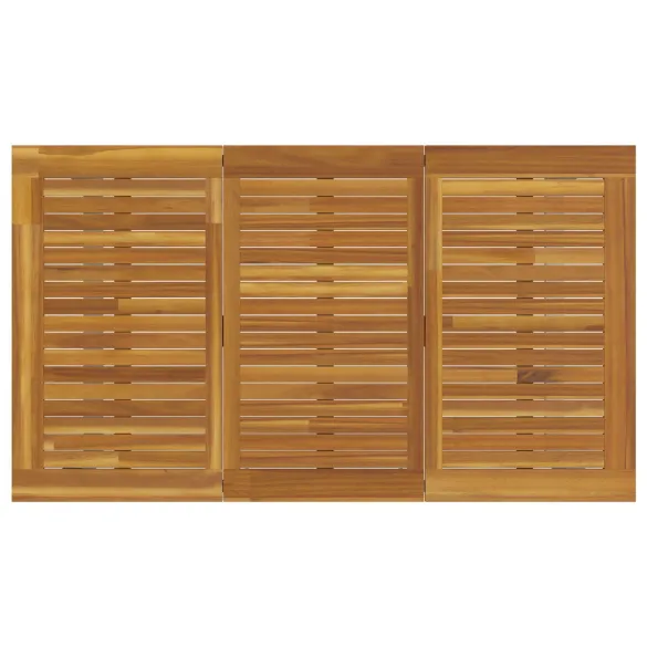 Set Masă Grădină 5 Piese Oțel și Lemn Acacia | vidaXL