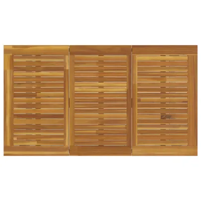 Set Masă Grădină 5 Piese Oțel și Lemn Acacia | vidaXL