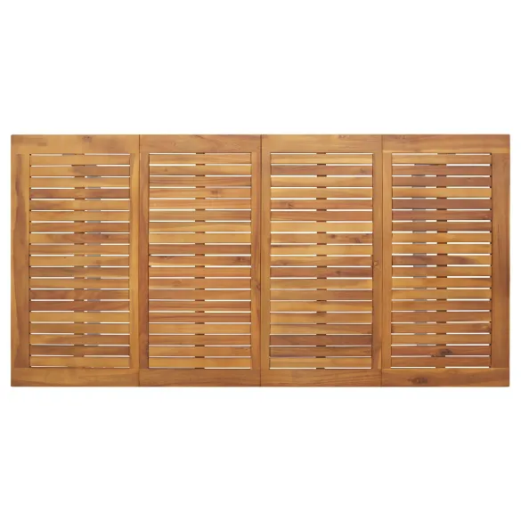 Set Mese Grădină 5 Piese Gri - Aluminiu & Lemn Acacia