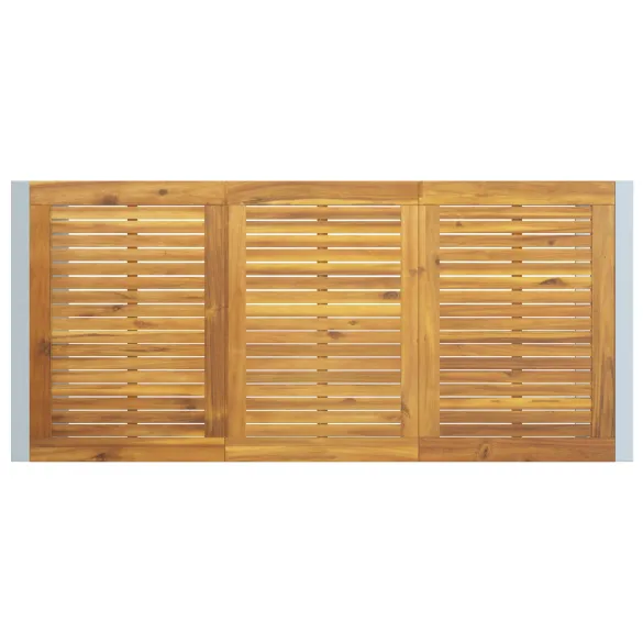 Set Dining Grădină 5 Piese Lemn Acacia Metal | Livrare Gratuită