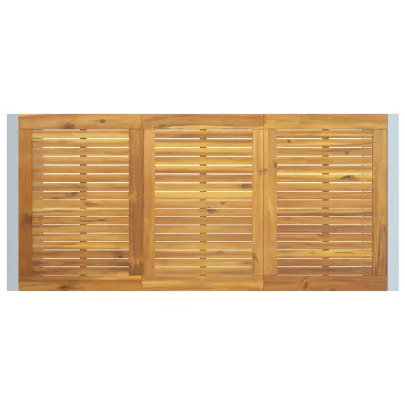 Set Dining Grădină 5 Piese Lemn Acacia Metal | Livrare Gratuită