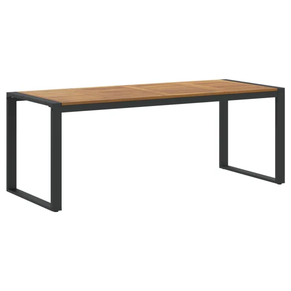 Set Dining Grădină 7 Piese Lemn Acacia Metal | vidaXL