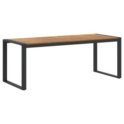 Set Dining Grădină 7 Piese Lemn Acacia Metal | vidaXL