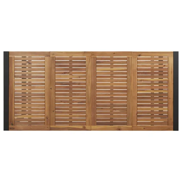 Set Dining Grădină 7 Piese Lemn Acacia Metal | vidaXL