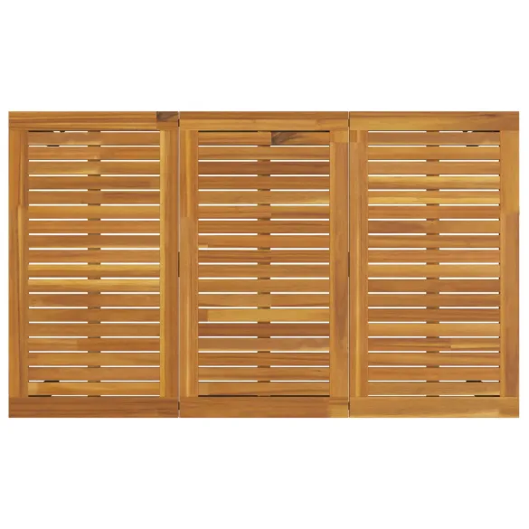 Set Dining Grădină 7 Piese - Acacia și Metal | Livrare Gratuită