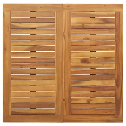 Set Dining Grădină 3 Piese - Lemn Acacia Metal | vidaXL