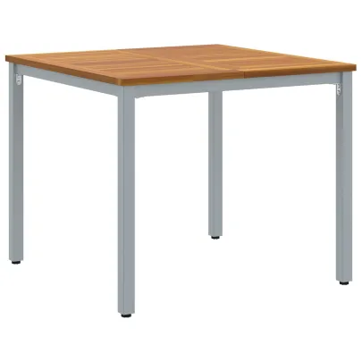 Set Dining Grădină 5 Piese - Lemn Acacia Metal | vidaXL