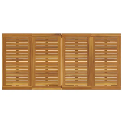 Set Dining Grădină 9 Piese - Acacia și Metal | vidaXL