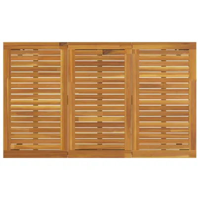 Set Dining Grădină 5 Piese - Lemn Acacia Metal | vidaXL