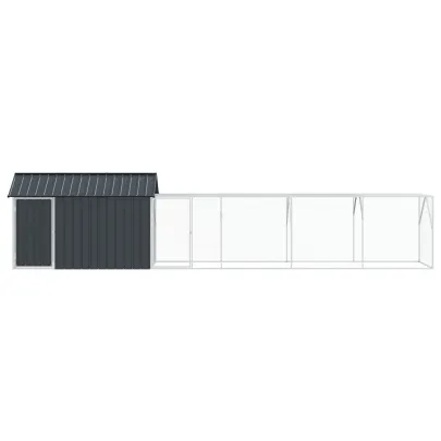 Colivie Păsări Exterior Oțel Antracit - vidaXL