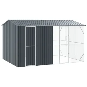 Cușcă Păsări Mare Extensibilă Antracit Oțel | vidaXL 2