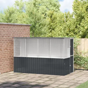 Colivie Păsări Antracit - Oțel Zincat | Livrare Gratuită