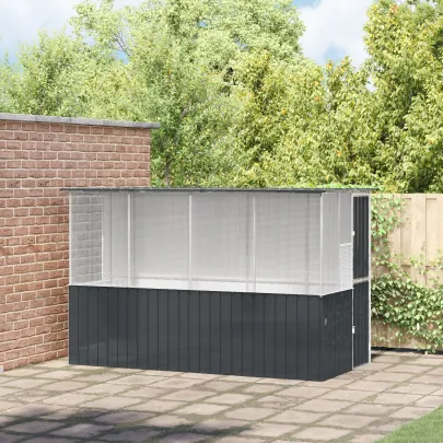 Colivie Păsări Antracit - Oțel Zincat | Livrare Gratuită