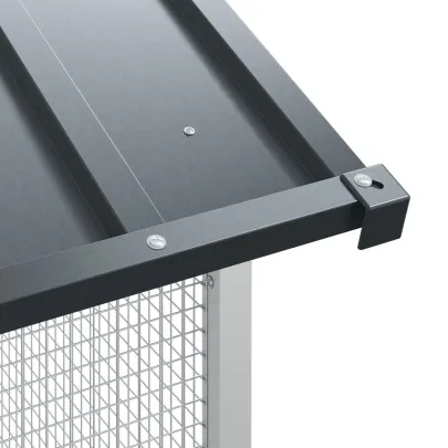 Colivie Păsări Exterior - Oțel Zincat Antracit | vidaXL