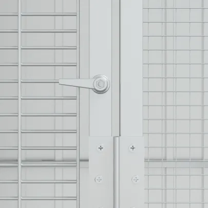 Colivie Păsări Antracit - Oțel Rezistent pentru Interior/Exterior