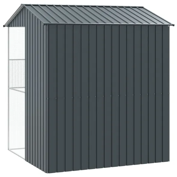 Colivie Păsări Exterior Antracit - Oțel Durabil | vidaXL