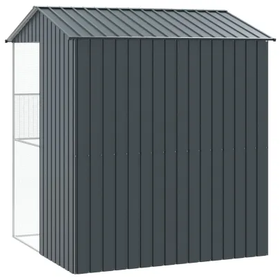 Colivie Păsări Exterior Antracit - Oțel Durabil | vidaXL