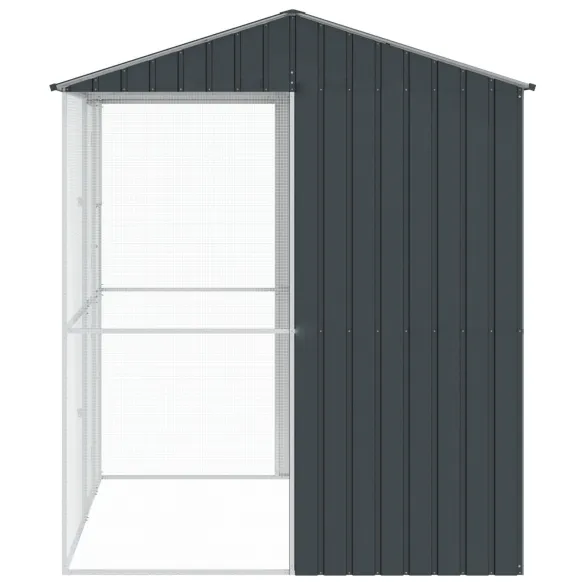 Colivie Păsări Exterior Antracit - Oțel Durabil | vidaXL