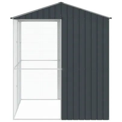 Colivie Păsări Exterior Antracit - Oțel Durabil | vidaXL